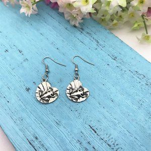 Frog Silver Earrings
